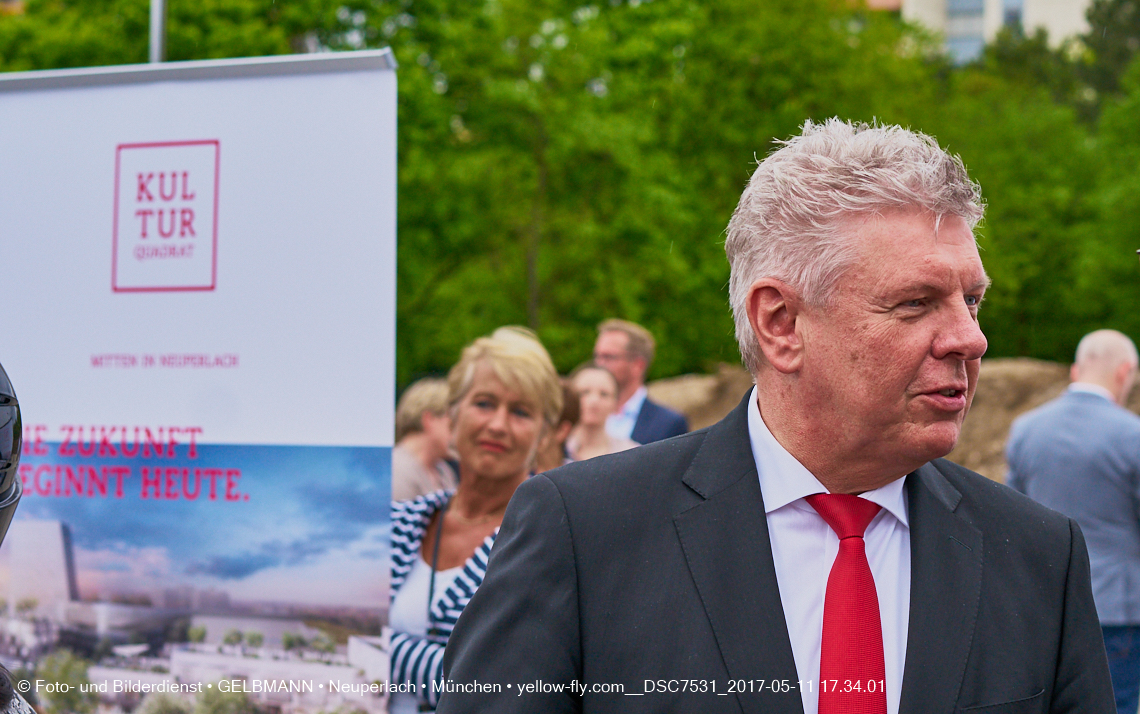 11. Mai 2017 - Grundsteinlegung für die LOGE und dem Kulturquadrat in Neuperlach